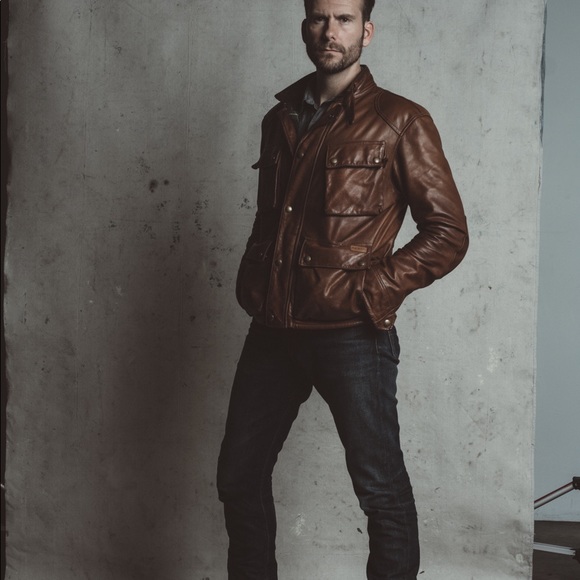 Men’s Ralph Lauren Southbury Leather Biker Jacket - Picture 15 of 16